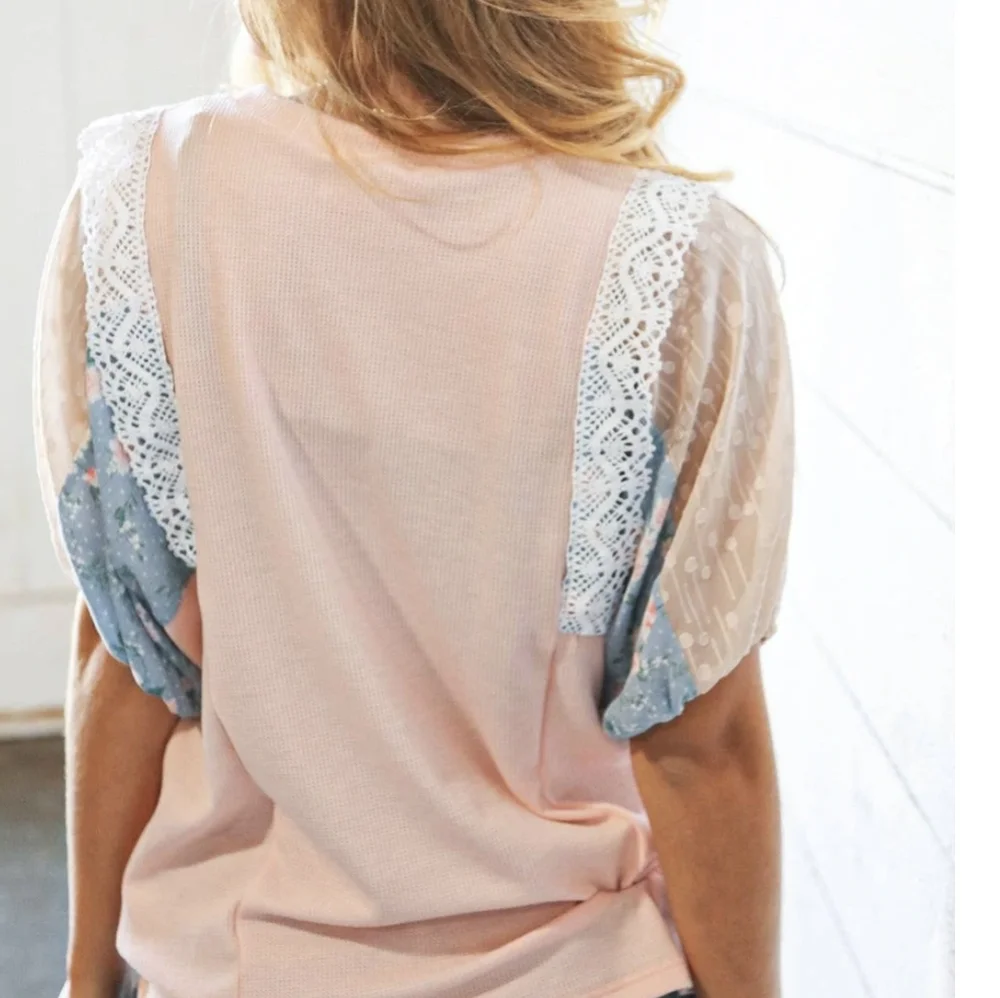 💜 New Cute Crochet Sleeve Top - Picture 4 of 4